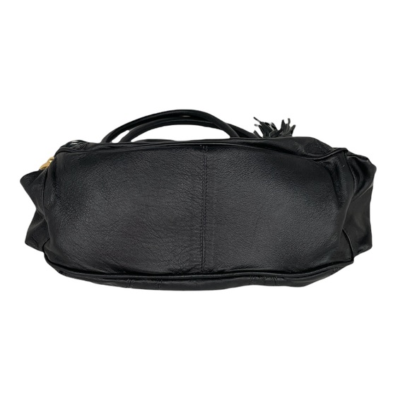 Eberle Fashion Faux Leather Purse with Tassels, Black - Picture 3 of 6